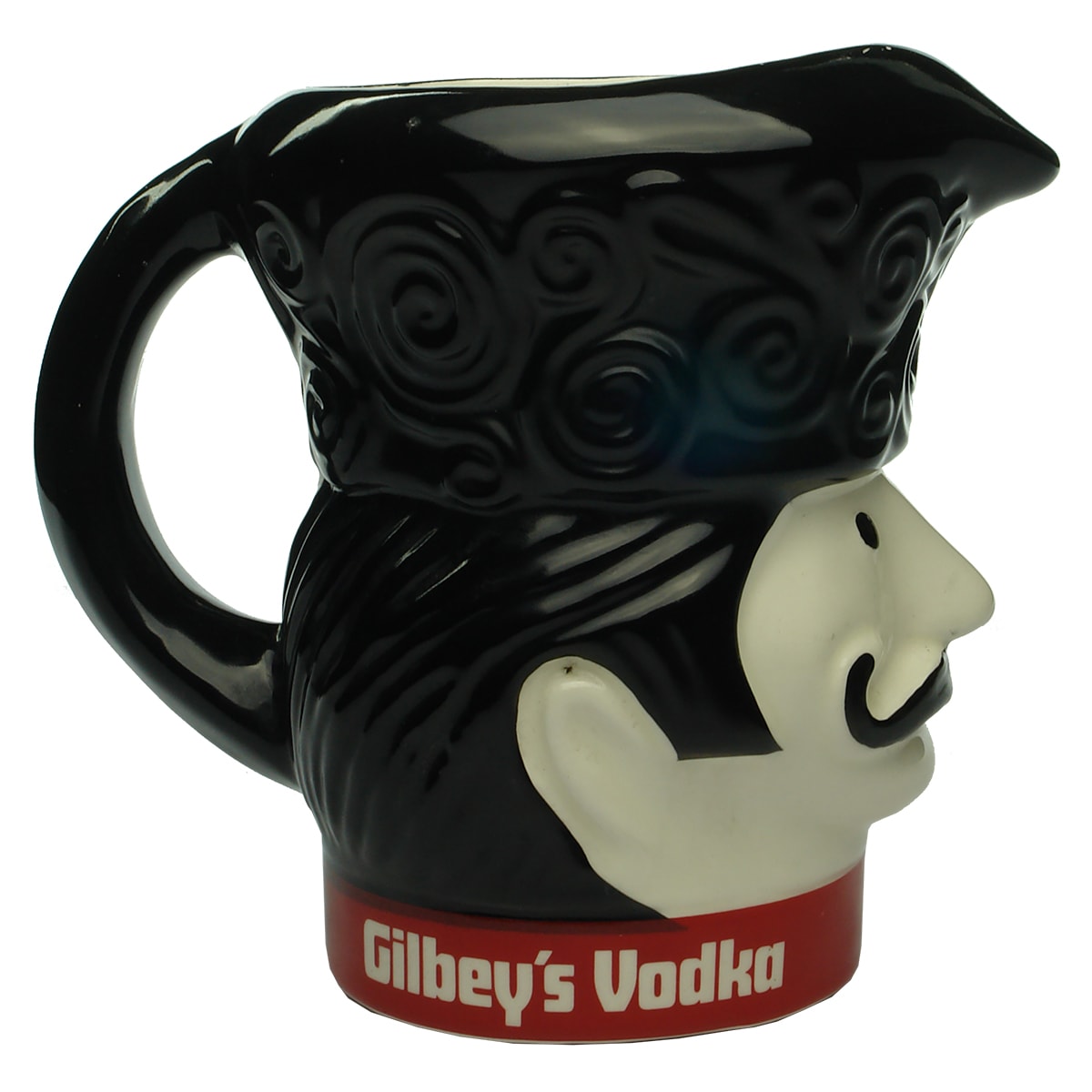 Water Jug. Gilbey's Vodka. Figural jug.