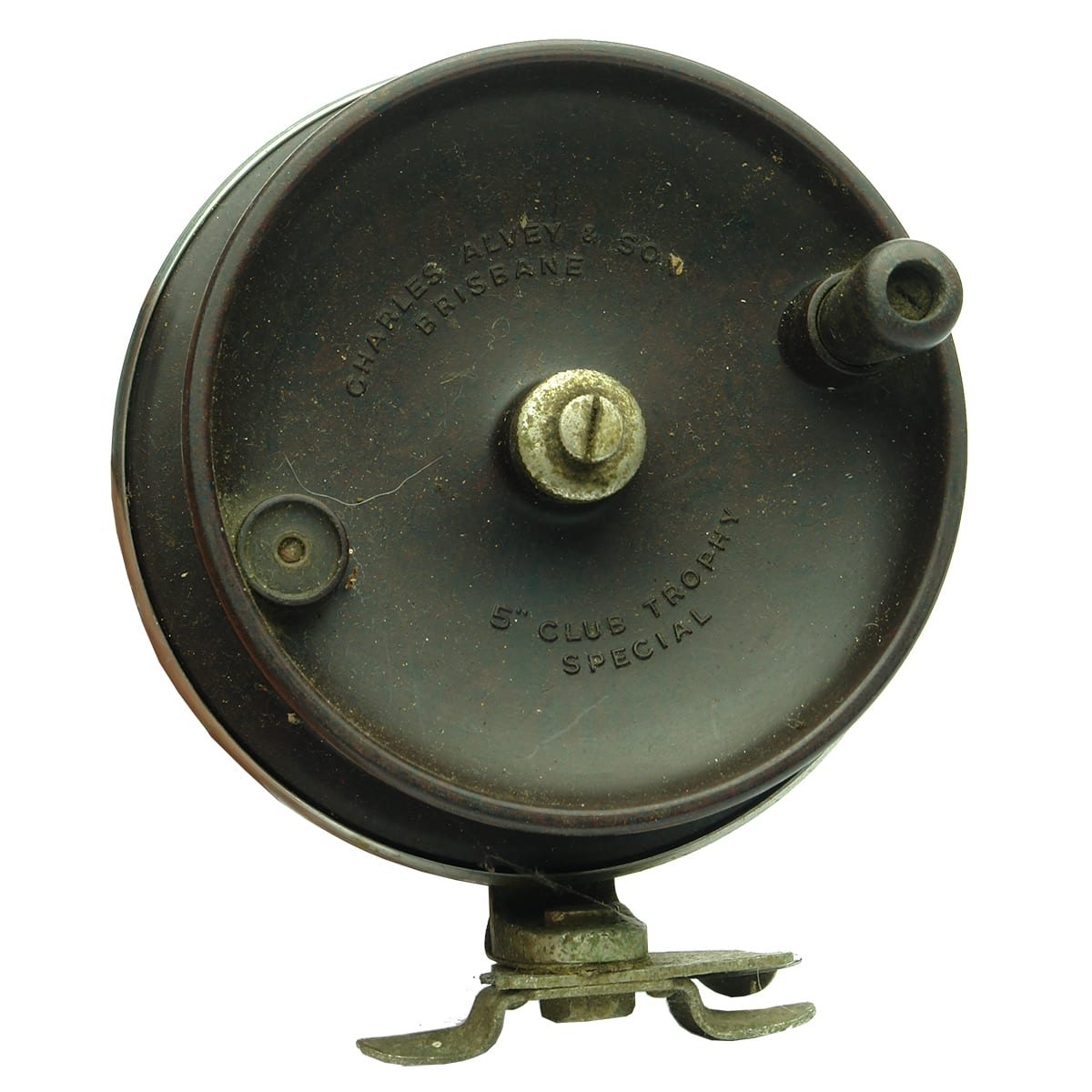 Fishing Reel. Charles Alvey & Son, Brisbane, 5" Club Trophy Special.