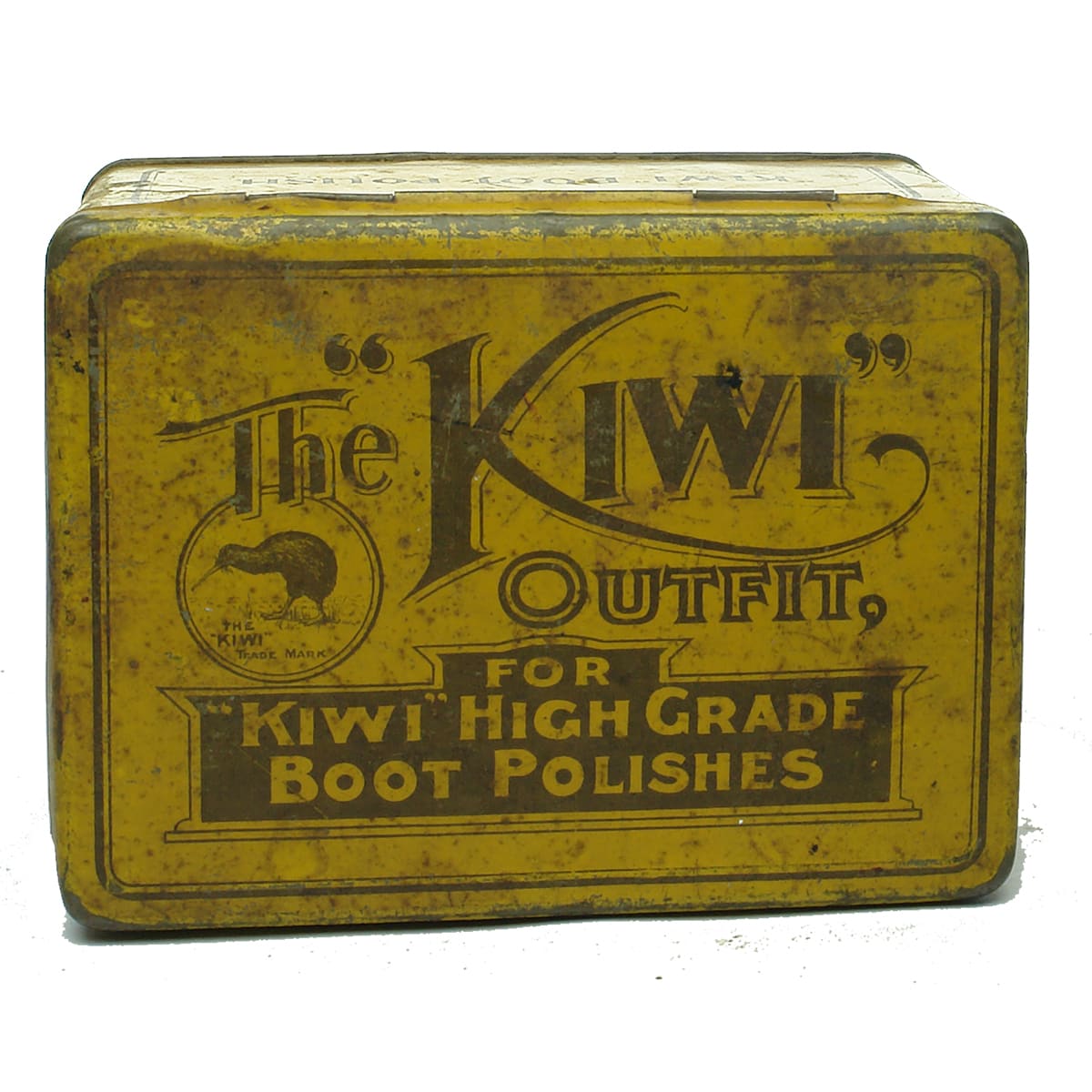 Tin. The "Kiwi" Outfit Boot Polish Tin.