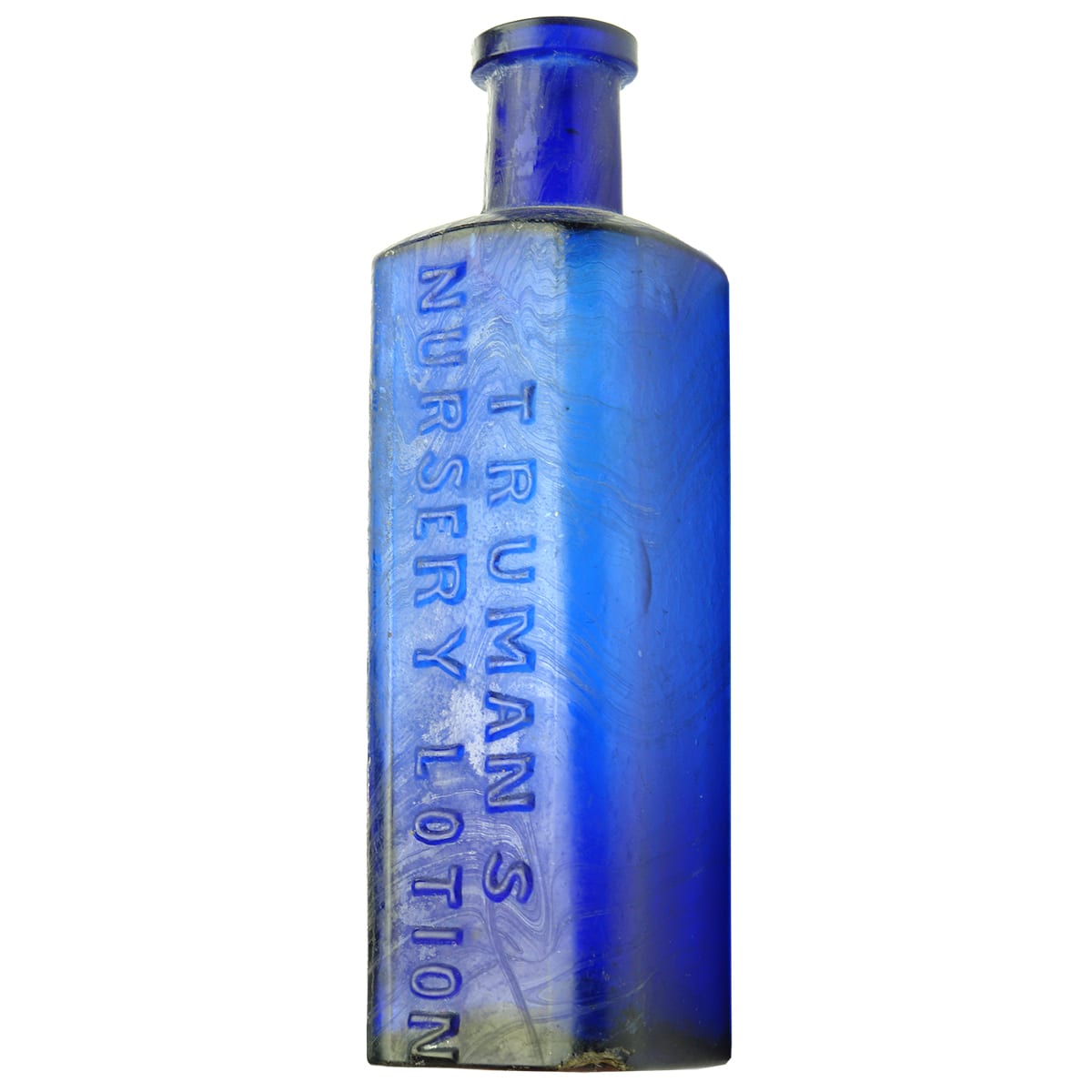 Chemist. Truman's Nursery Lotion. Cobalt. 4 oz. (United Kingdom)