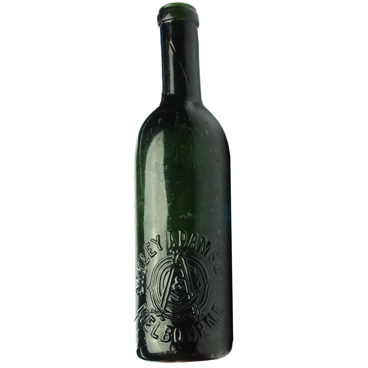 Wine. Oakley Adams & Co, Melbourne. Dark Green. 13 oz. (Victoria)