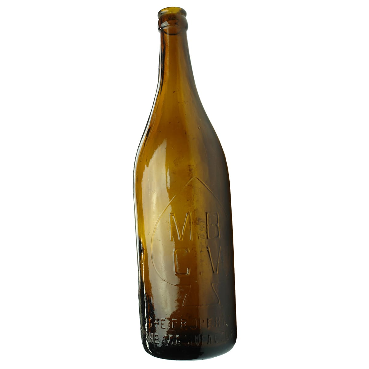 Beer. MBCV Spade. Unusual Amber. Crown Seal. Champagne. 26 oz. (Victoria)
