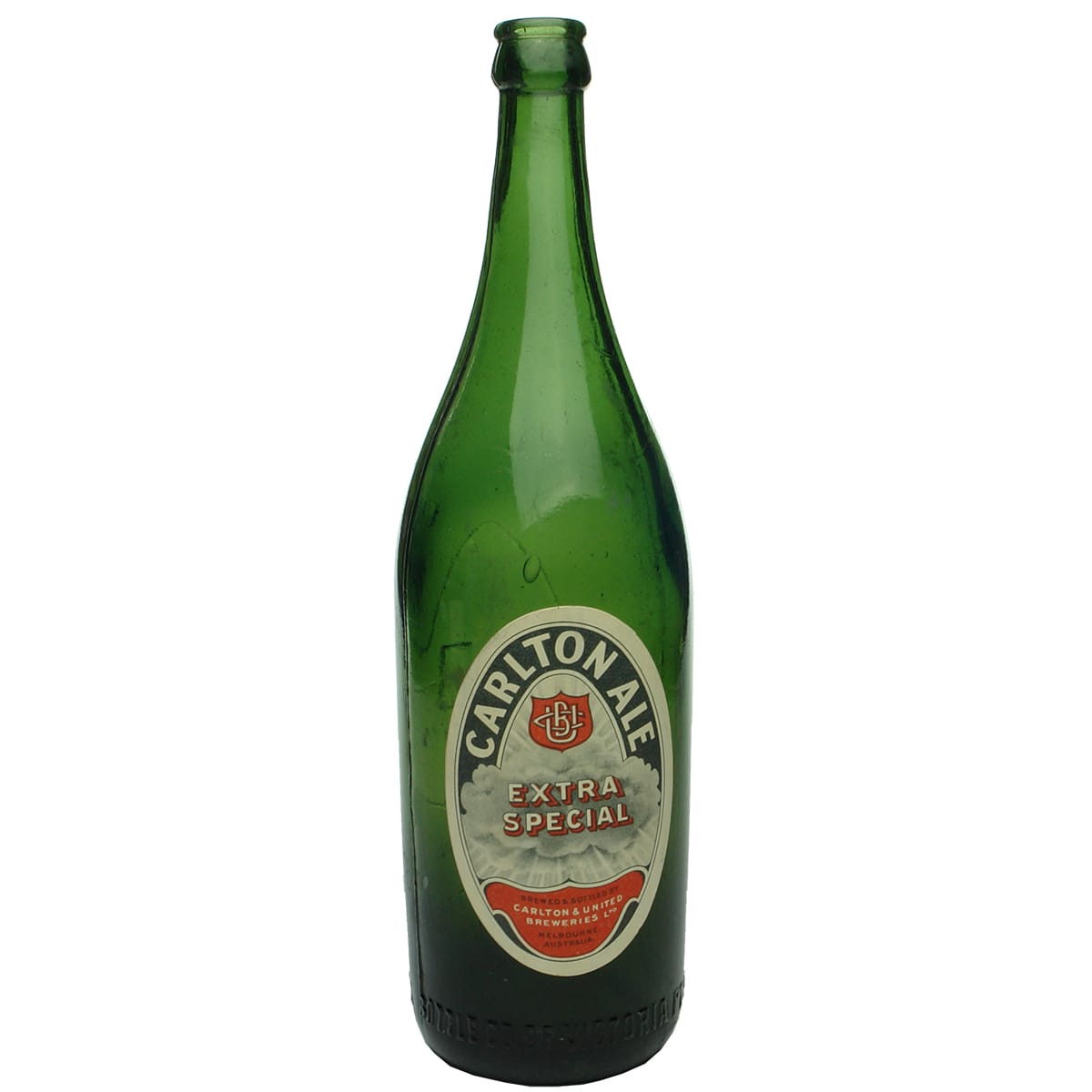 Beer. MBCV. Crown Seal. Green. Carlton Ale Label. (Victoria)