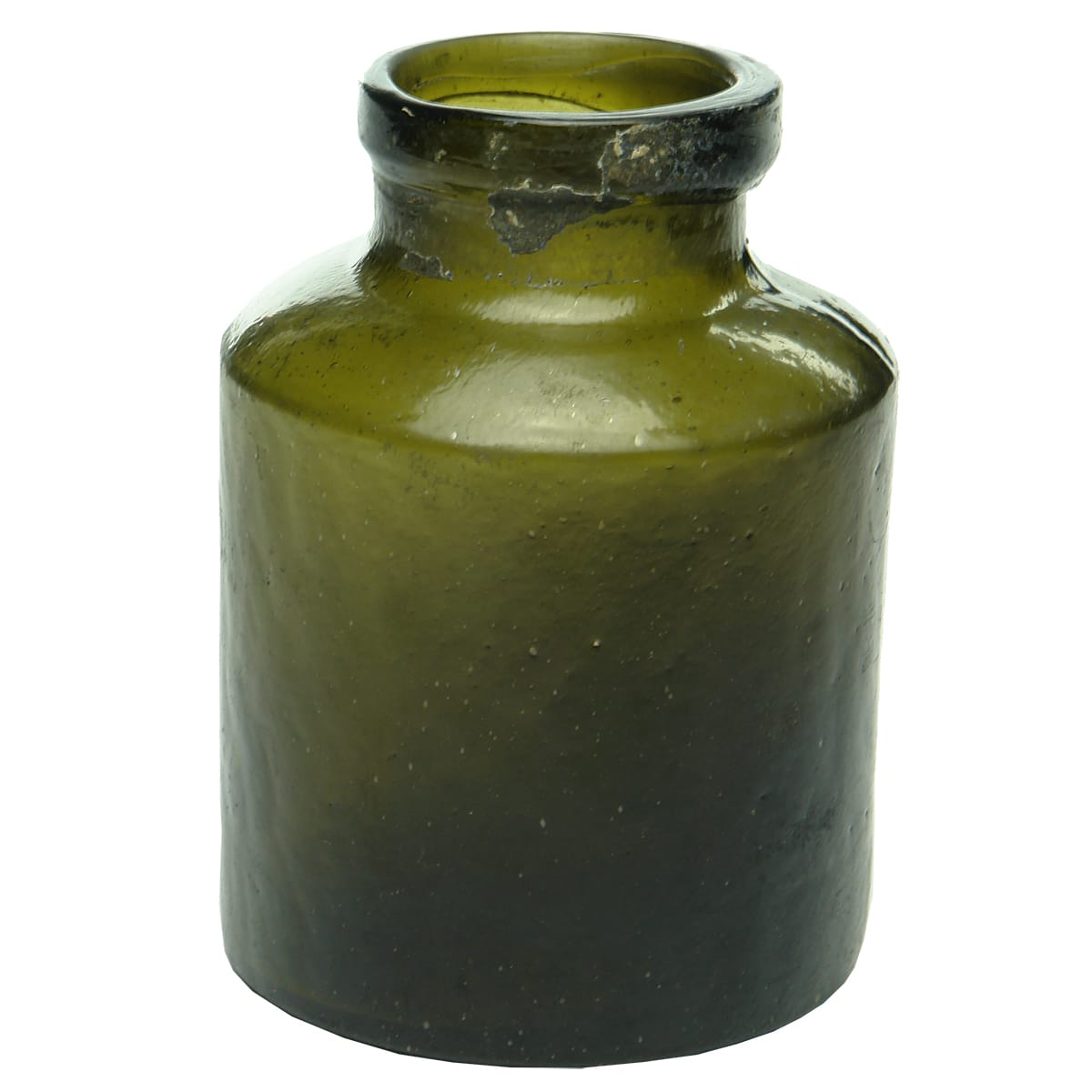 Jar. Black Glass. 1 Pound.