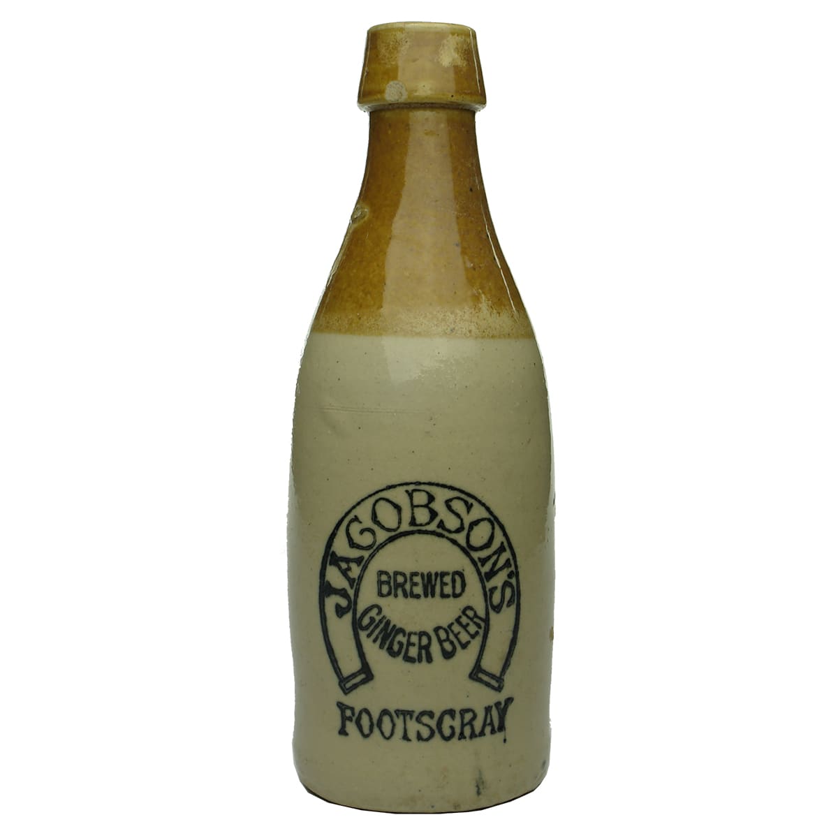 Ginger Beer. Jacobson's, Footscray. Champagne. Tan Top. Cork Stopper. (Victoria)