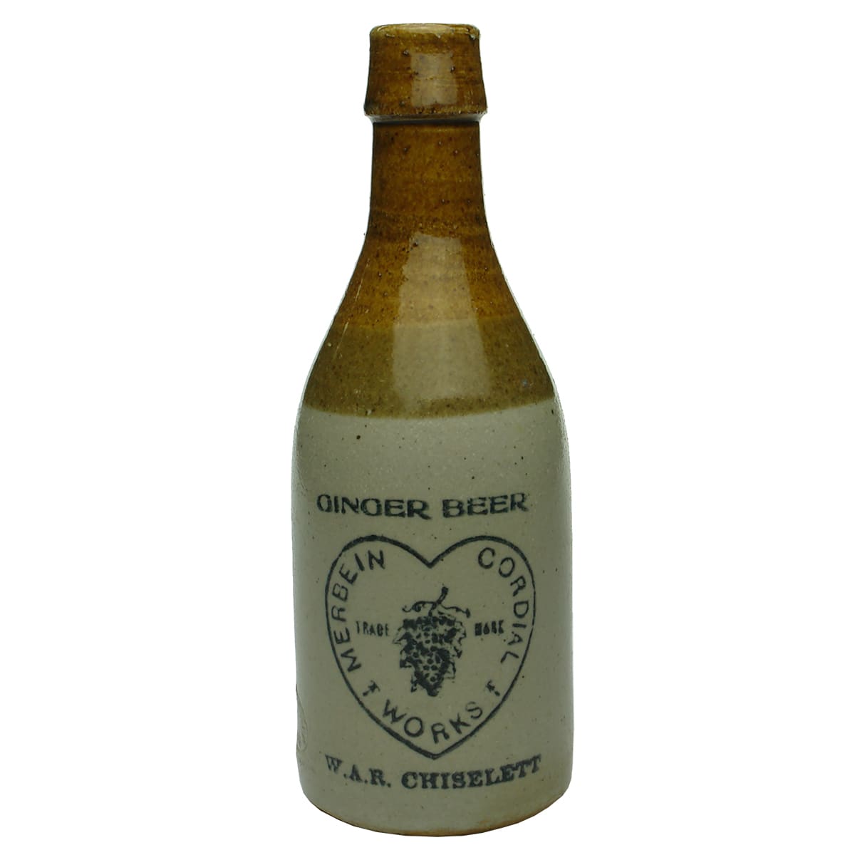 Ginger Beer. Chiselett, Merbein Cordial Works. Champagne. Cork Top. (Victoria)