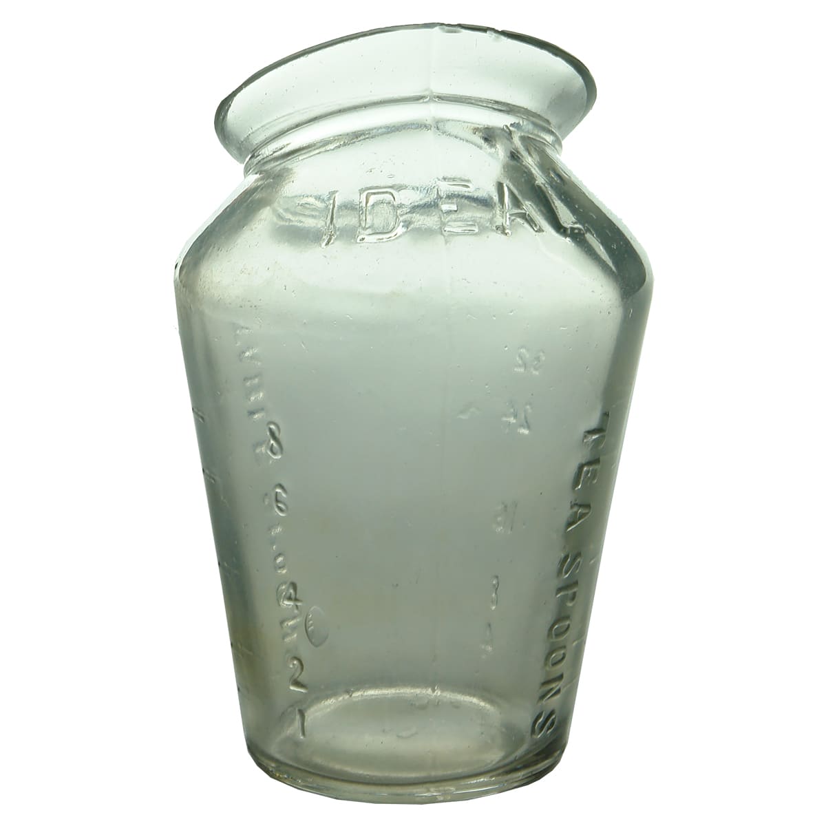 Jar. Patent Ideal With Graduations Up to 8 Tablespoons.  (United States)