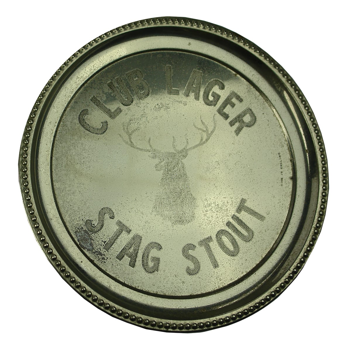 Advertising Serving Tray. Club Lager, Stag Stout. (Sydney, New South Wales)