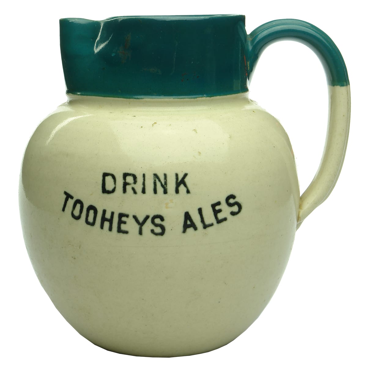Advertising Water Jug. Drink Tooheys Ales. Green Top. (Sydney, New South Wales)
