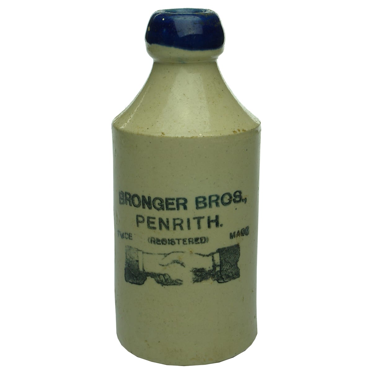 Ginger Beer. Bronger Bros., Penrith. Blue Lip. Dump. (New South Wales)