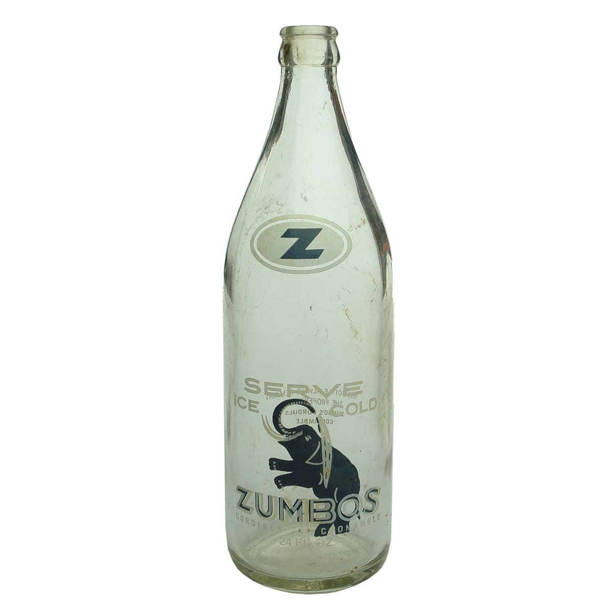 Crown Seal. Zumbo's, Coonamble. Ceramic Label. 24 oz. (New South Wales)