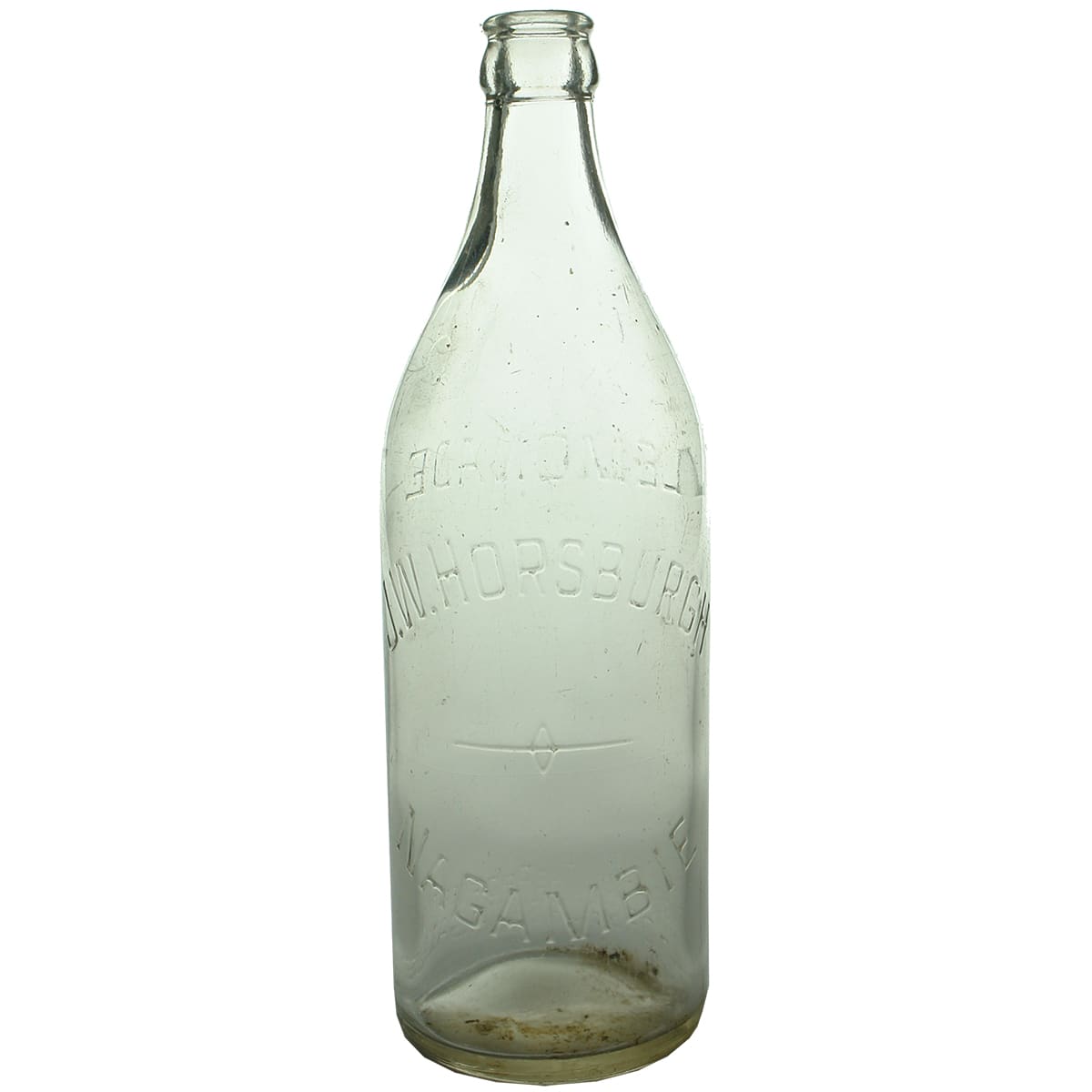 Crown Seal. J. W. Horsburgh, Nagambie. Clear. 24 oz. (Victoria)