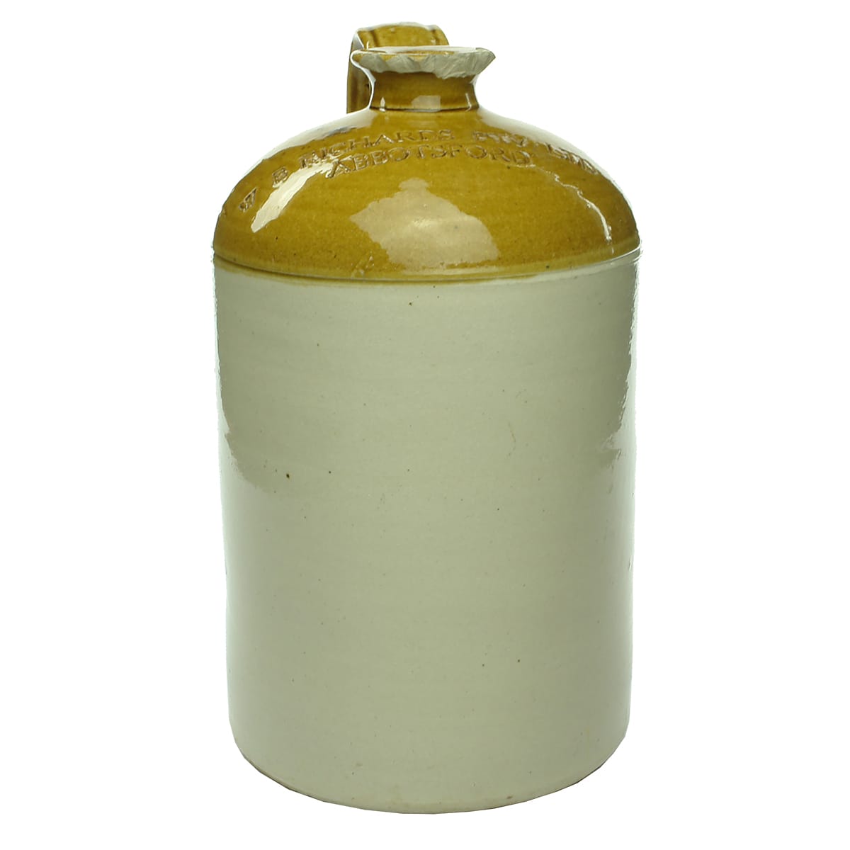 Demijohn. W. B. Richards Pty Ltd., Abbotsford. Bendigo Pottery. Impressed. One Gallon. (Victoria)