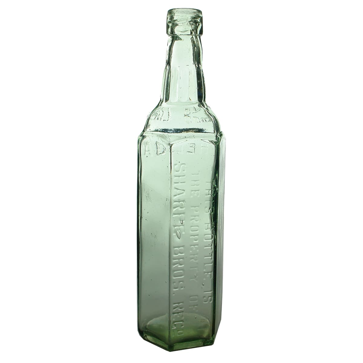 Cordial. Sharpe Bros, Helloa. Aqua. 26 oz. (New South Wales)