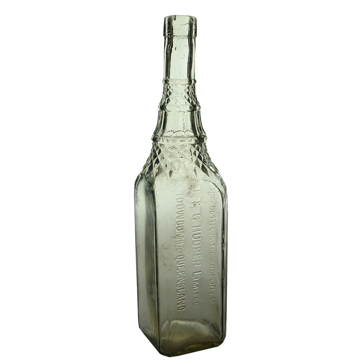 Cordial. Hooper, Toowoomba. Straw coloured. 26 oz. (Queensland)