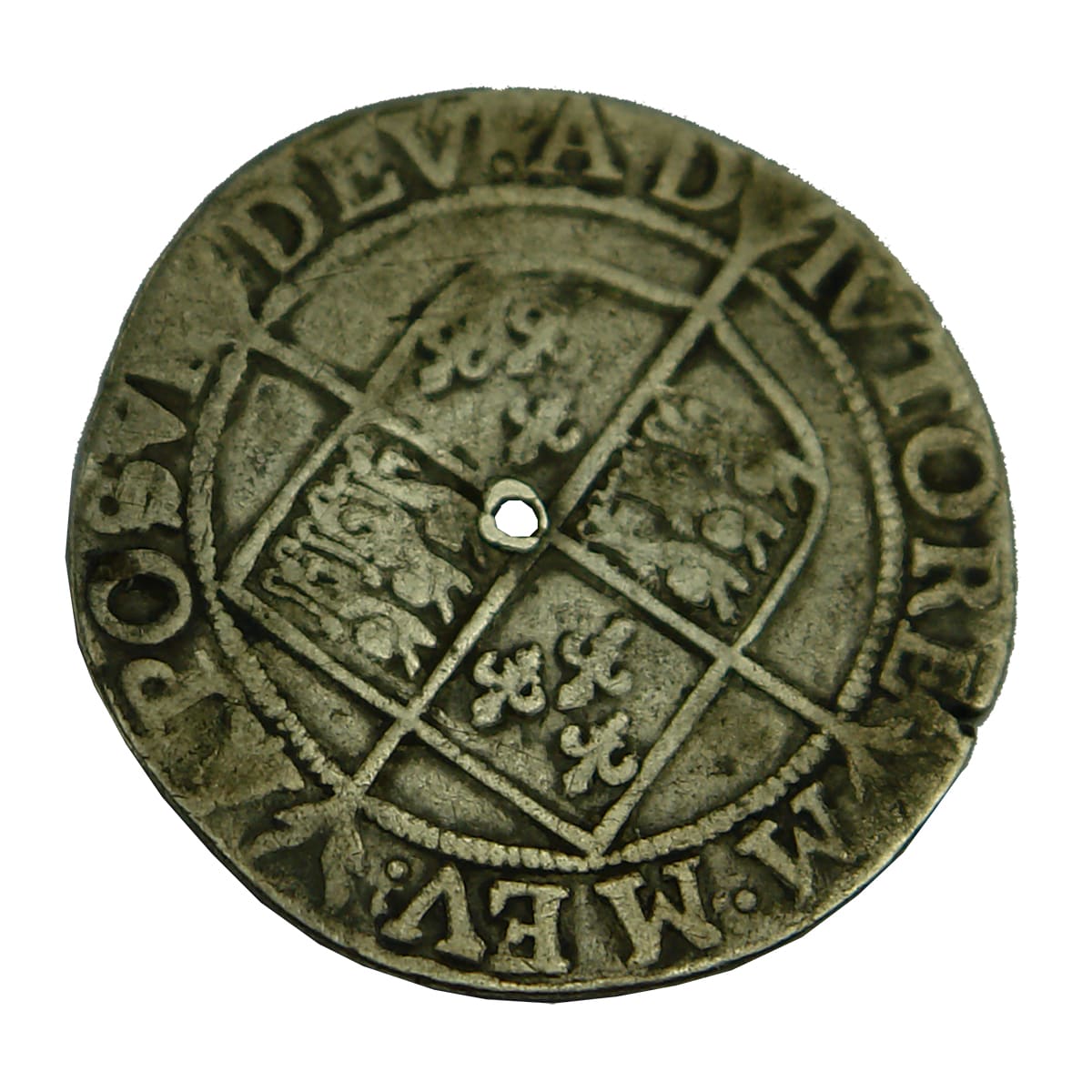 Coin. Elizabeth I Silver Hammered Shilling, 6th Issue, 1582-4.