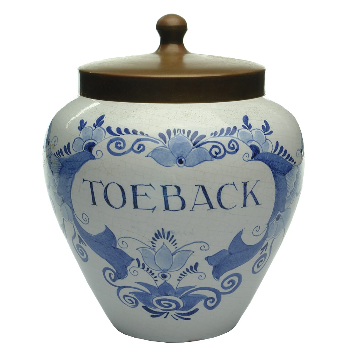 Tobacciana. Royal Goedewaagen, Gouda Toeback Jar.