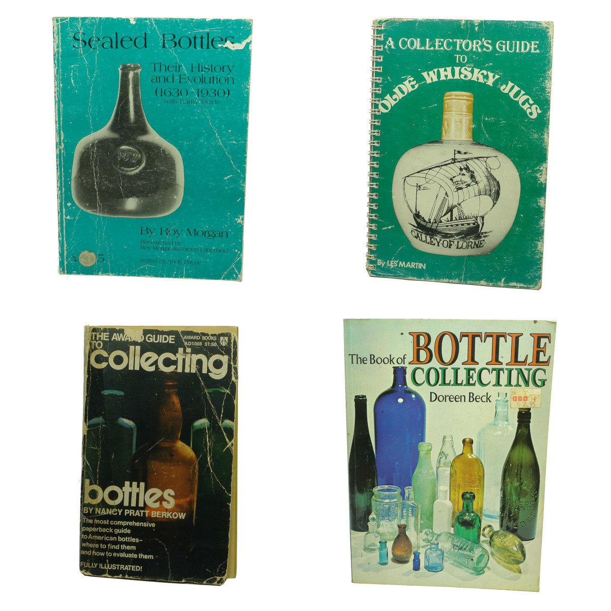 4 Bottle Collecting Books. Sealed Bottles, Whisky Jugs and 2 x General.