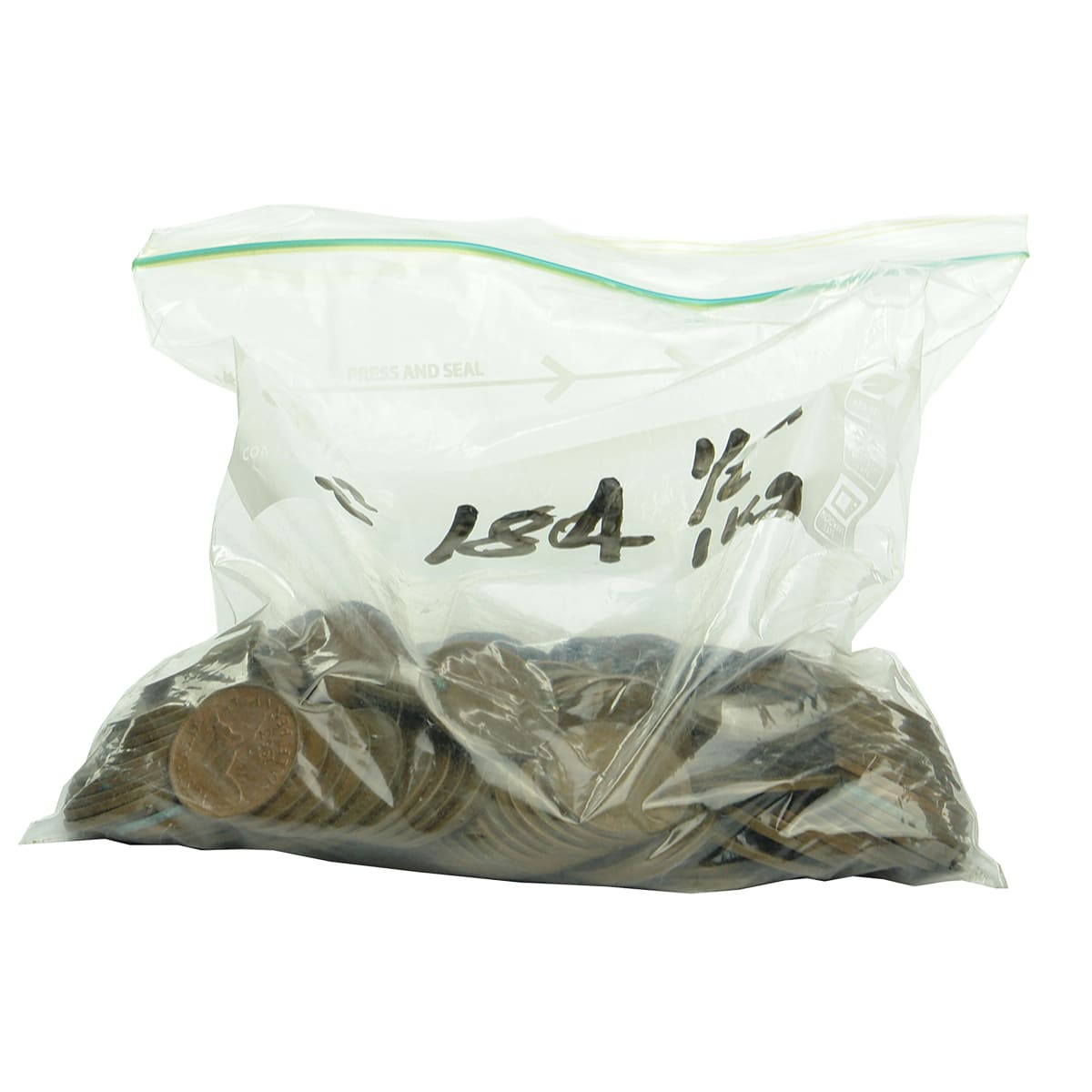 Coins. 1 kilogram of Australian Half Penny Coins (184 coins).