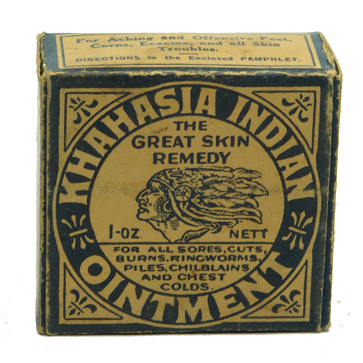 Tin & Box. Khahasia Indian Ointment. Oil Extracts Chemical Co. Sydney. (New South Wales)