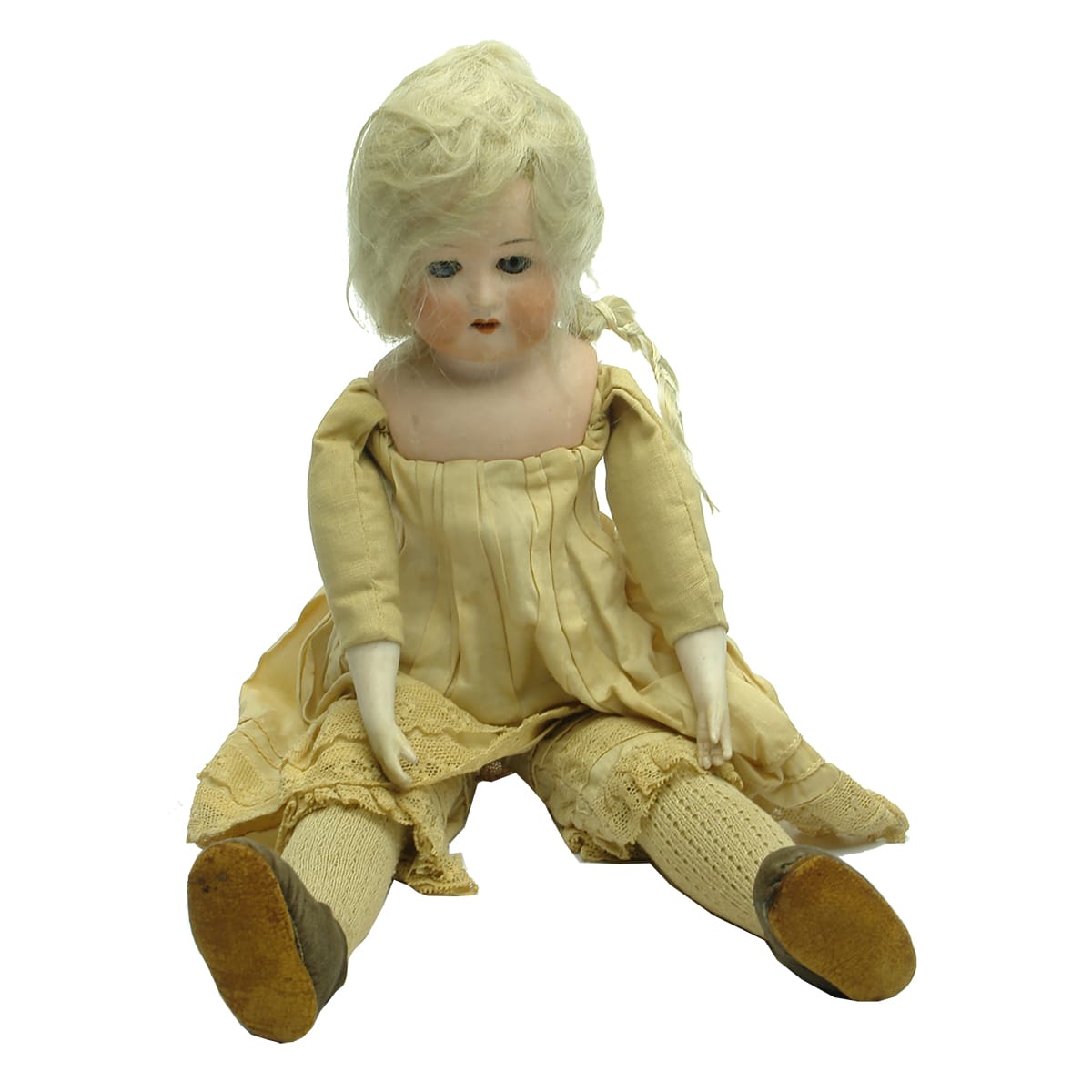 Dolls. Complete Doll with Arms and Legs, Heubach, Koppelsdorf, Germany bisque head. (Germany)