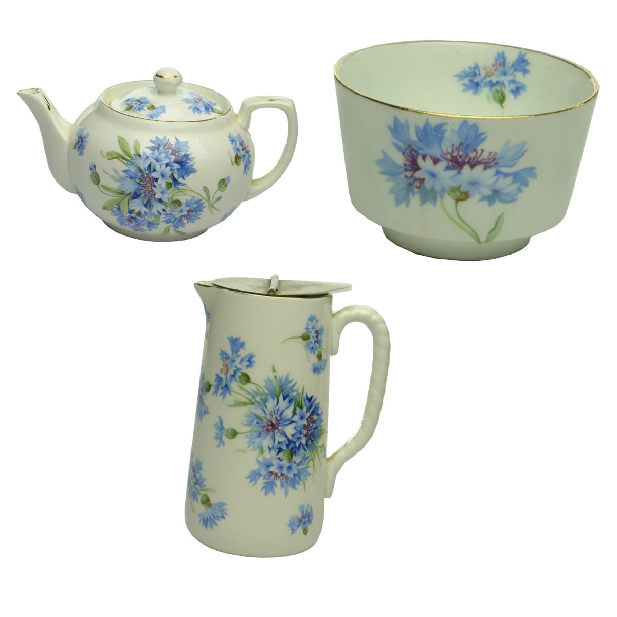 Shipping. Commonwealth and Dominion Line Souvenir China including small teapot, small handleless cup and handled cream jug.