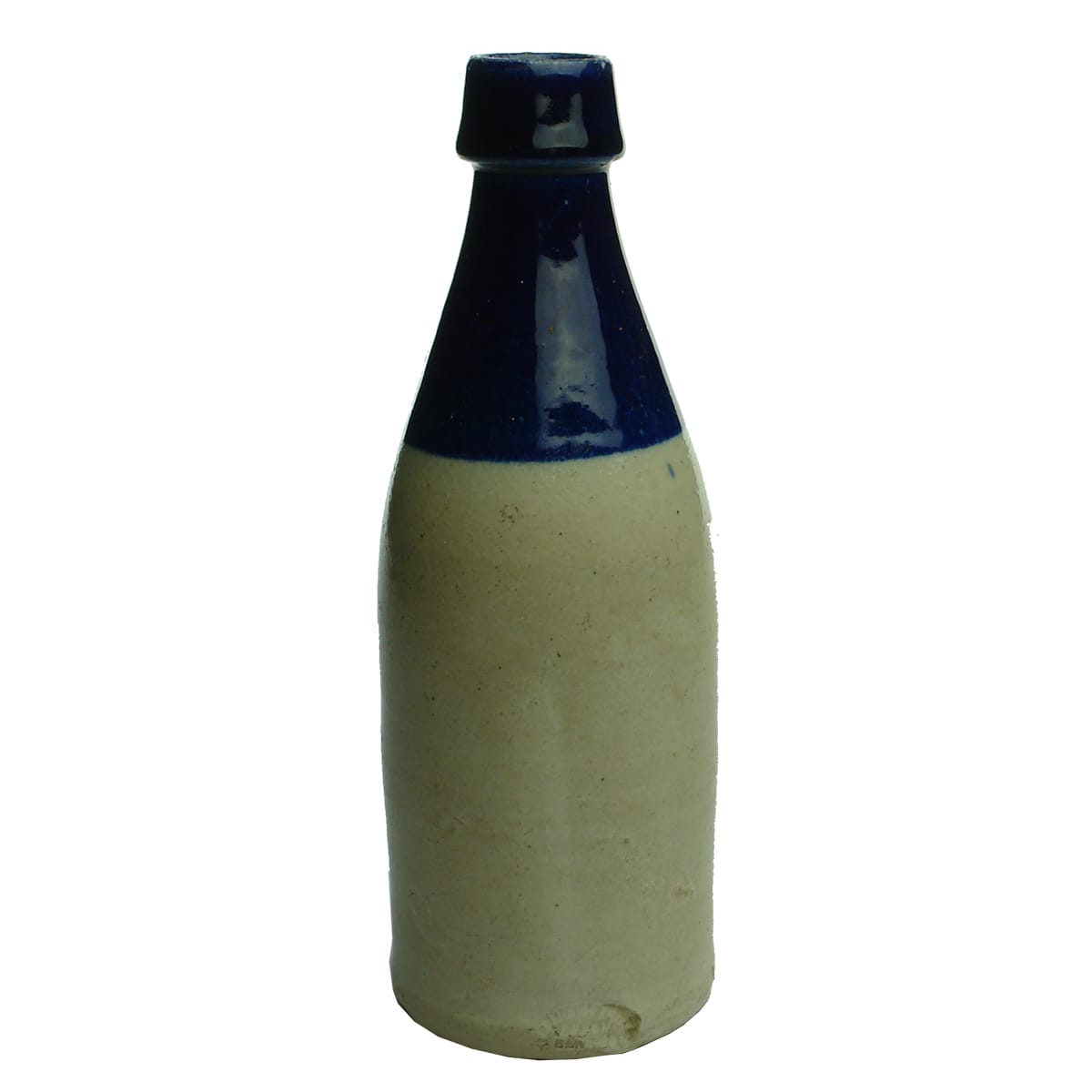 Ginger Beer. Blue top Bendigo Pottery. Champagne. (Victoria)