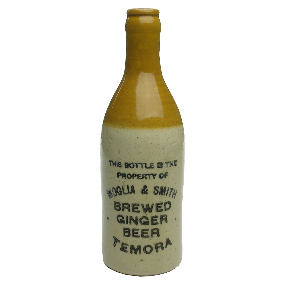 Ginger Beer. Moglia & Smith, Temora. Crown Seal. Tan Top. (New South Wales)