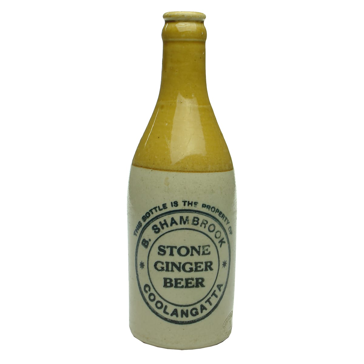 Ginger Beer. Shambrook, Coolangatta. Govancroft Scottish made variety. Champagne. Tan Top. (Queensland)