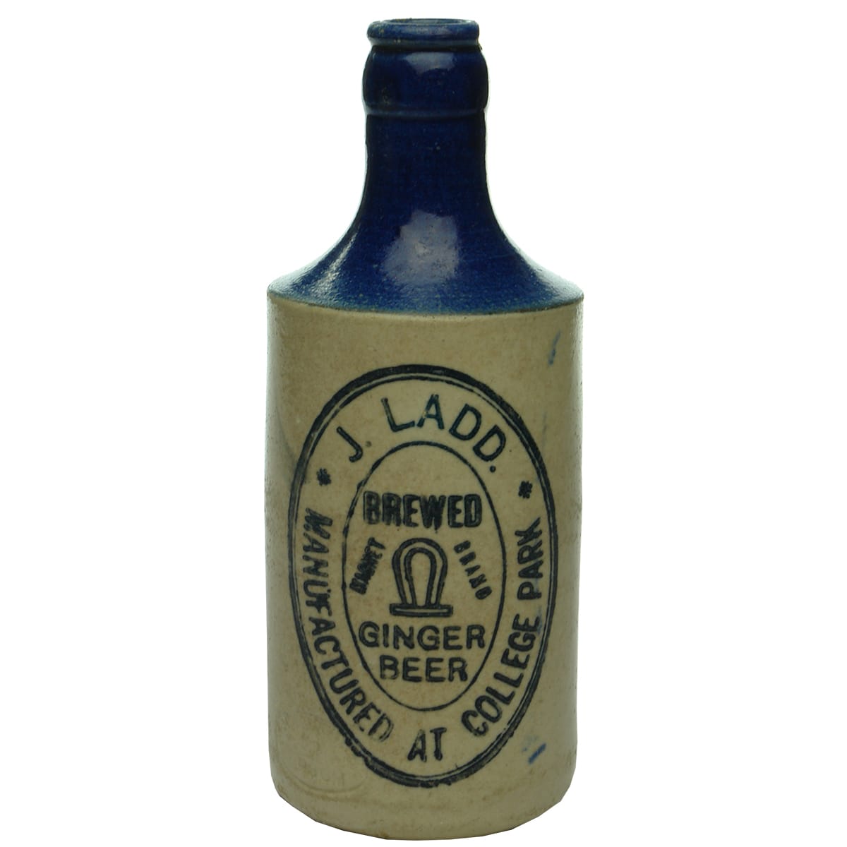 Ginger Beer. J. Ladd, Magnet Brand, College Park. Crown Seal. Blue Top. (South Australia)