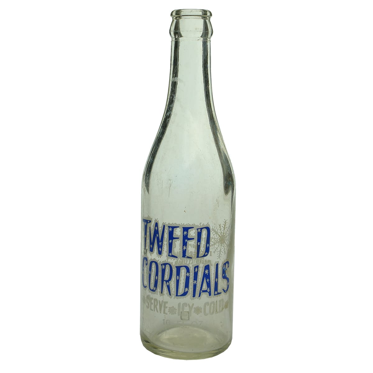 Crown Seal. Tweed Cordials, Murwillumbah. Ceramic Label. 10 oz. (New South Wales)