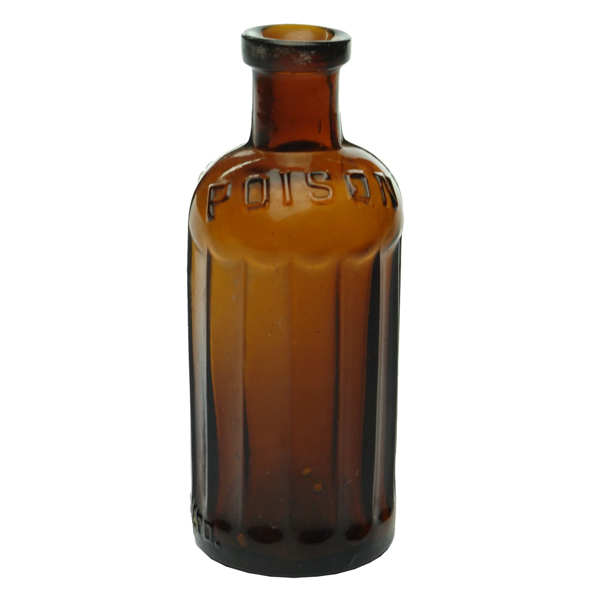 Poison. A. M. Bickford & Sons. Panelled. Amber. 4 oz. (South Australia)