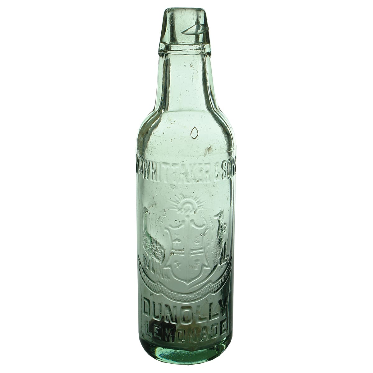 Lamont. Wm Whittaker & Sons, Dunolly. Lemonade. Applied top. Aqua. 10 oz. (Victoria)