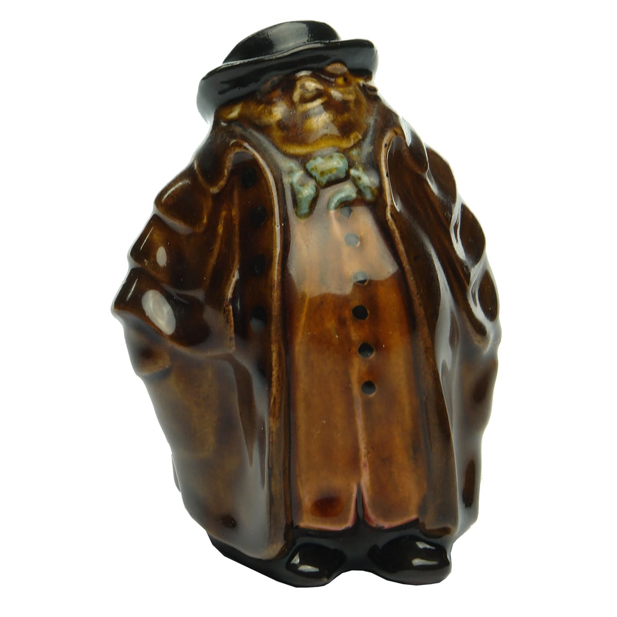 Miniature. Royal Doulton Tony Weller Kingsware Flask.