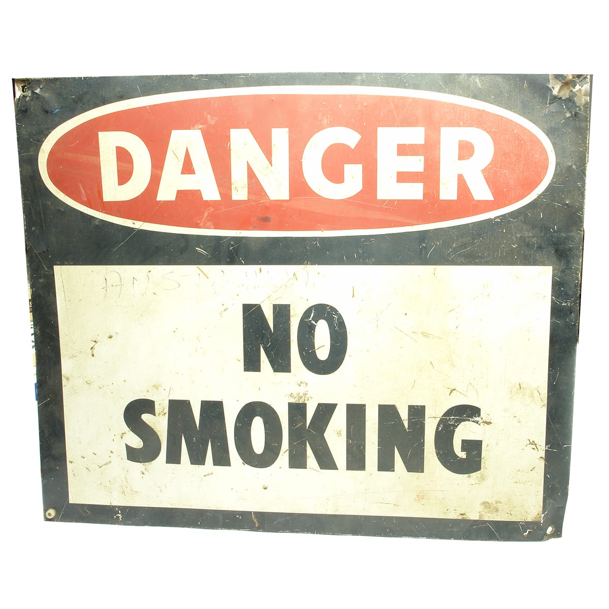 Metal Sign. Danger. No Smoking.