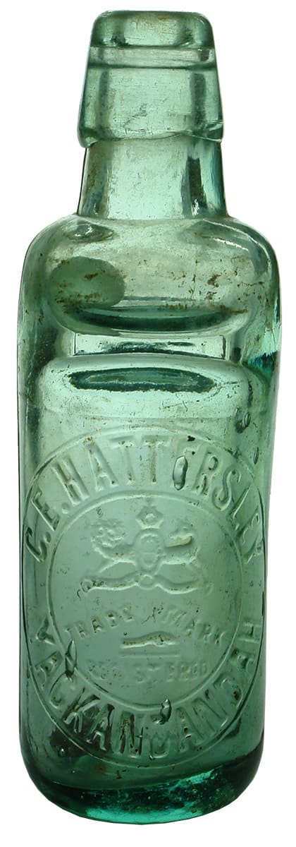 Hattersley Yackandandah Antique Codd Marble Bottle