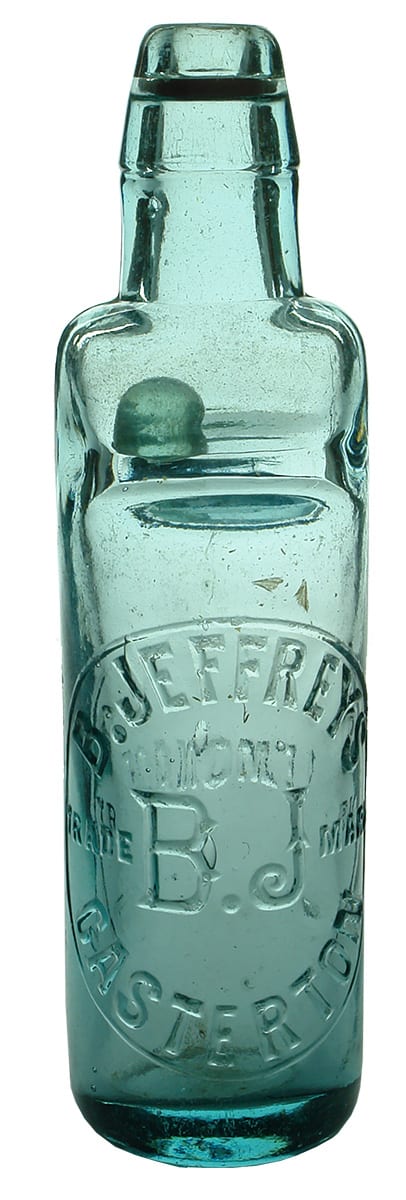 Jeffreys Casterton Lemonade Old Codd Marble Bottle