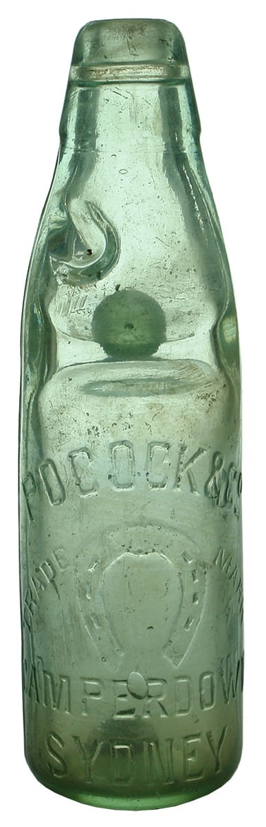 Pocock Camperdown Horseshoe Antique Codd Bottle