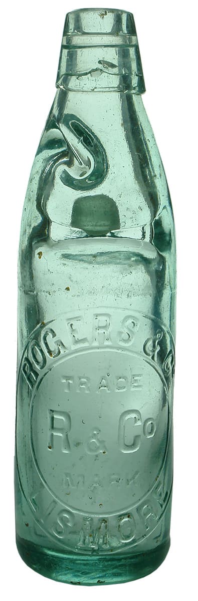 Rogers Lismore Antique Codd Marble Bottle