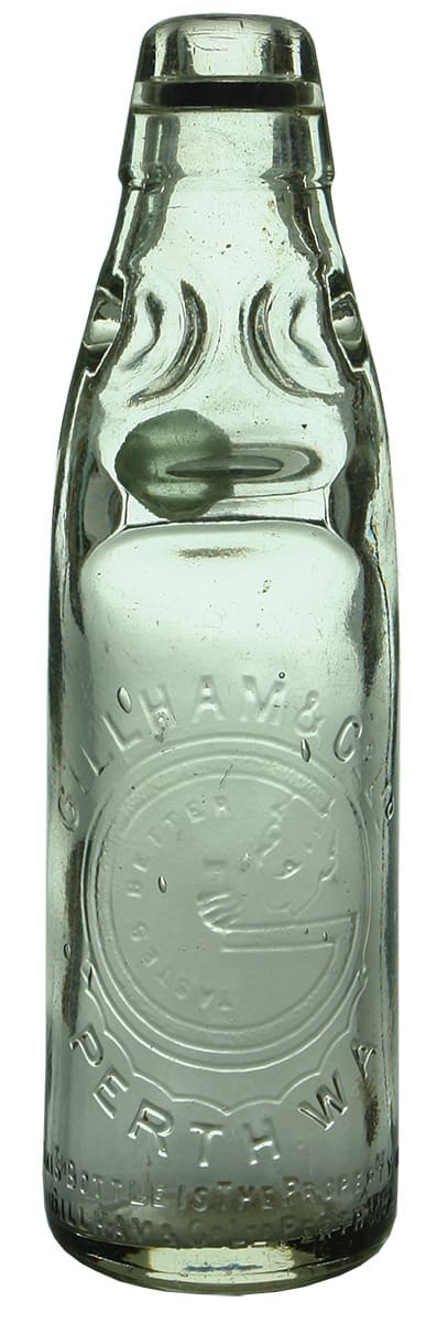 Gilham Perth Vintage Codd Marble Bottle