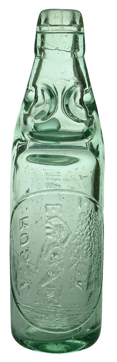 Rosel Echuca Indigenous Man Codd Marble Bottle