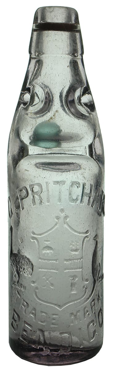 Pritchard Bendigo Amethyst Codd Marble Bottle