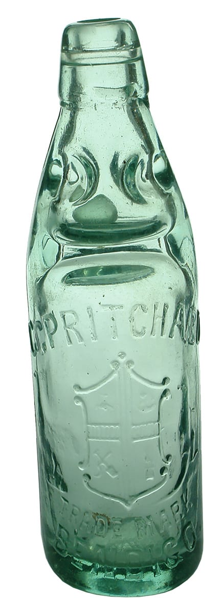Pritchard Bendigo Antique Codd Marble Bottle