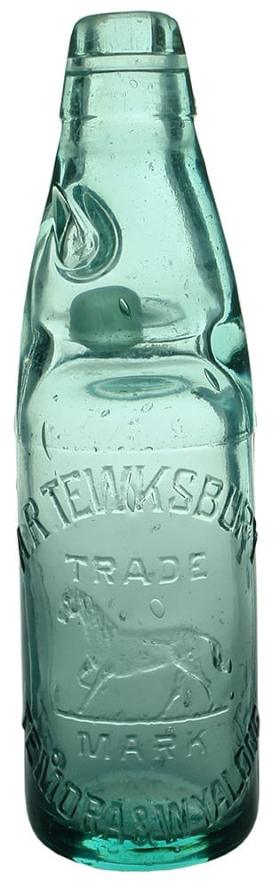 Tewksbury Temora Wyalong Horse Codd Marble Bottle