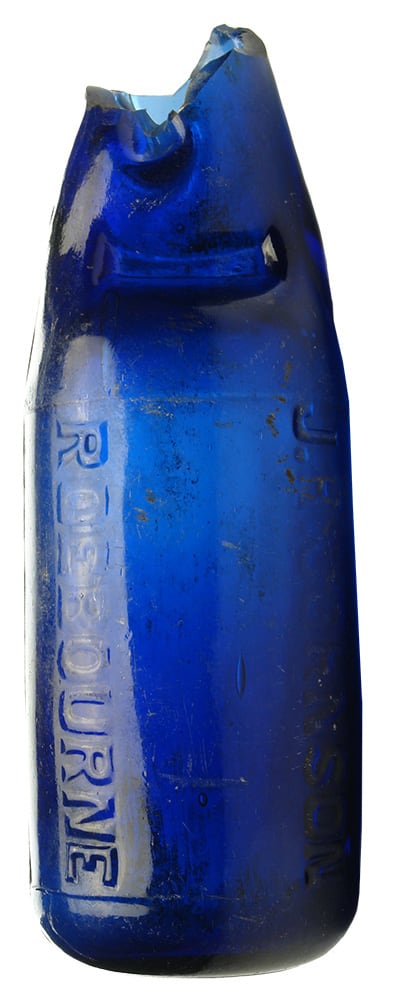 Johnson Roebourne Cobalt Blue Codd Marble Bottle