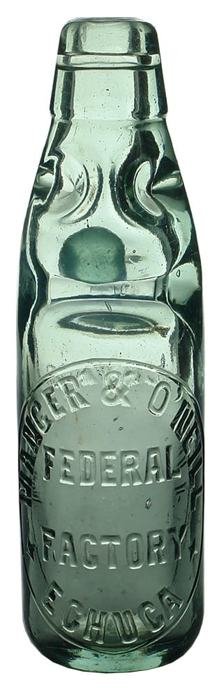 Manger O'Neill Echuca Federal Factory Codd Bottle