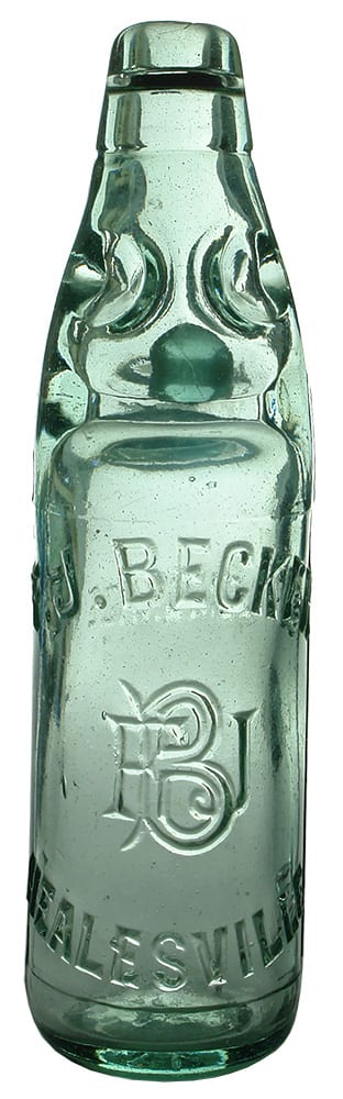 Becker Healesville Lemonade Codd Bottle