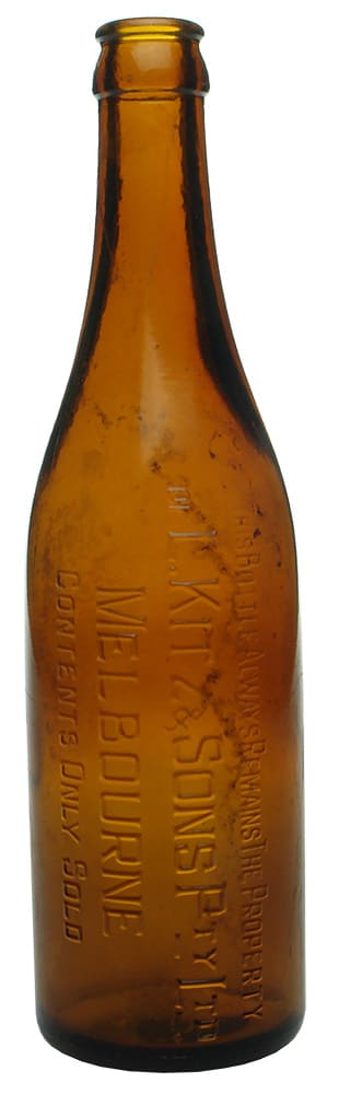 Kitz Melbourne Amber Crown Seal Bottle