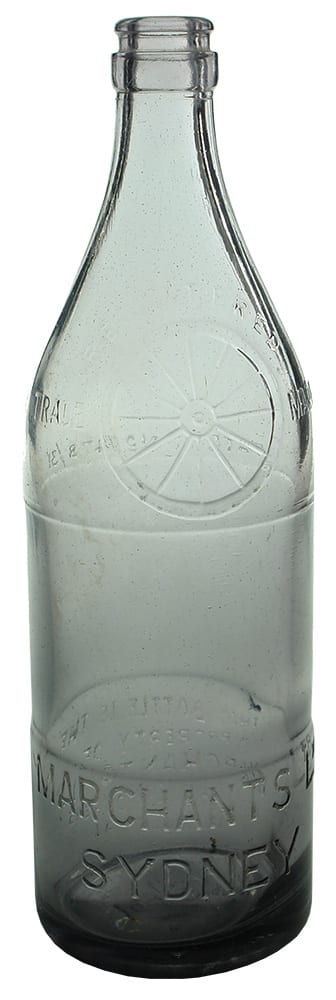 Marchants Sydney Wheel Crown Seal Soft Drink Bottle