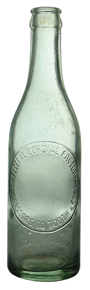 Federal Cordial Factory Tooth Wagga Crown Seal Bottle